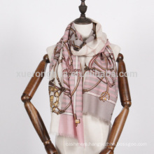 ladies red and white chains scarf for ladies